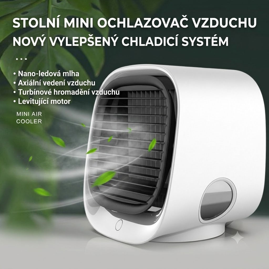 Mini přenosná klimatizace | Bez vrtání | Nízká spotřeba | Tichý provoz