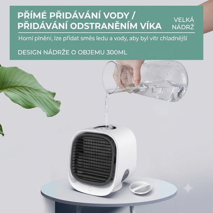 Mini přenosná klimatizace | Bez vrtání | Nízká spotřeba | Tichý provoz